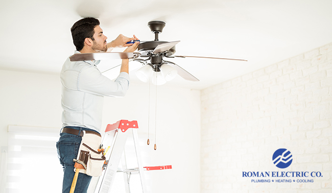 ceiling fans, ceiling fan installation, ceiling fan replacement, ceiling fan fixtures, electrician, electrical